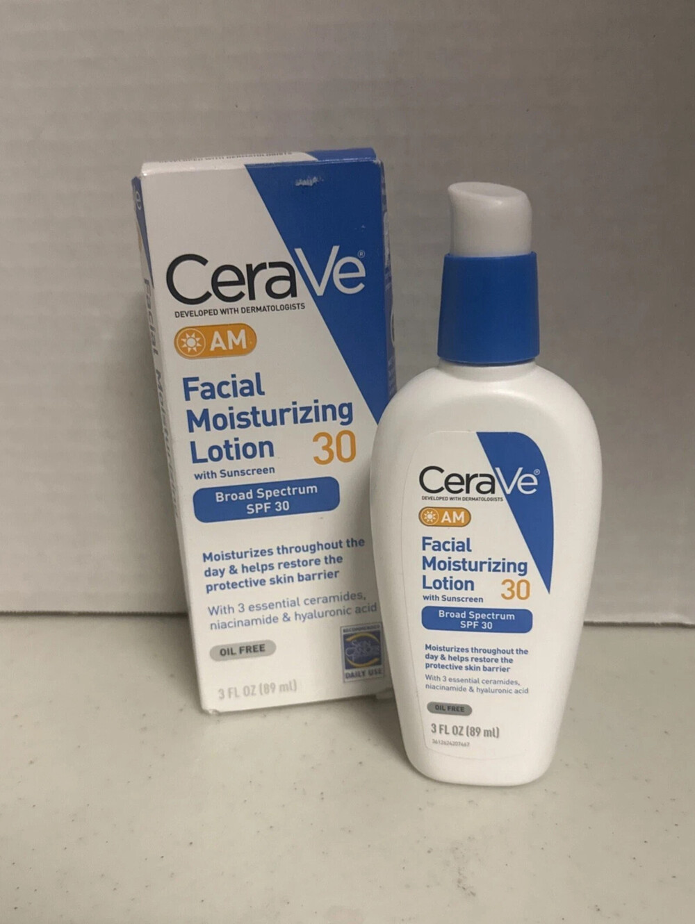 Cerave AM Facial Moisturizing Lotion SPF30 Oil Free 3 oz 10/2027
